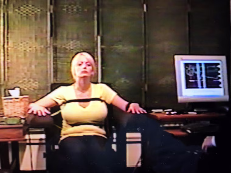 Image: Stormy Daniels during a polygraph exam conducted in May 2011