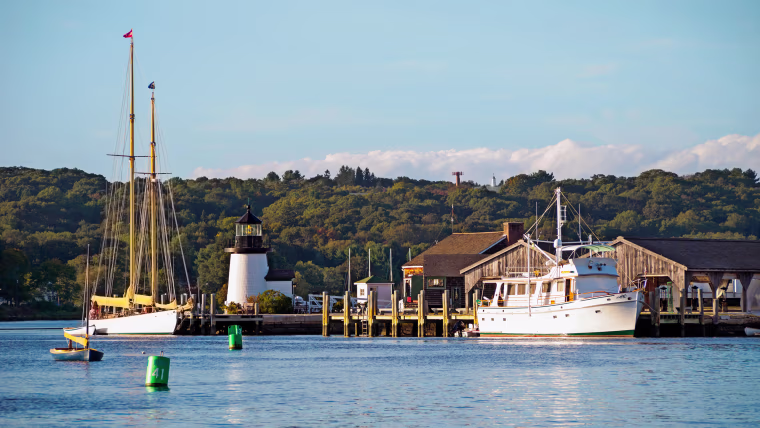 Historic Mystic Seaport waterfront