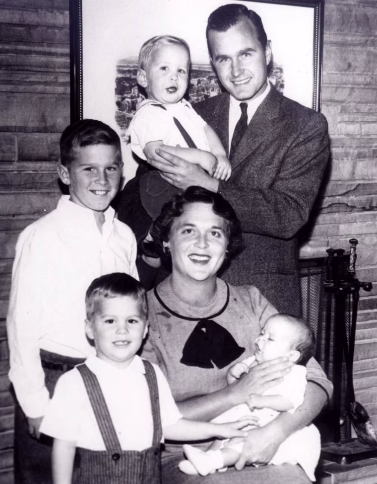 Image:  The Bush family portrait in 1956