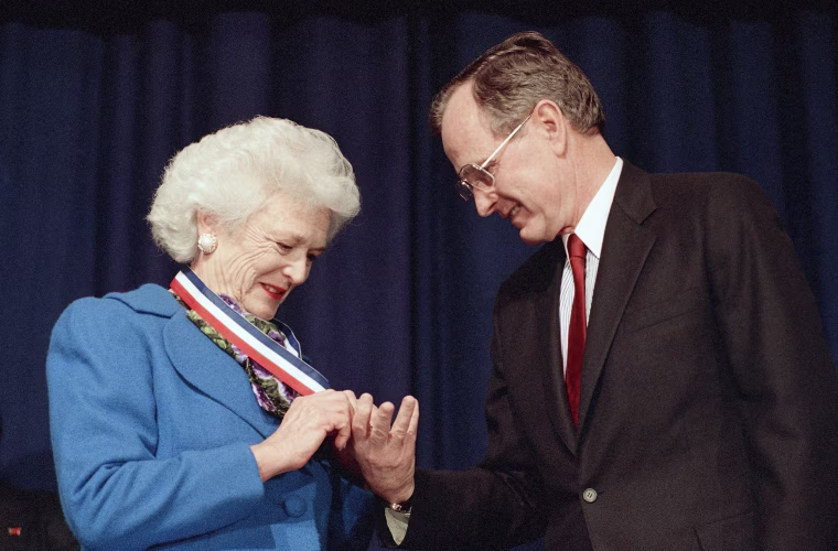 Image: George H.W. Bush, Barbara Bush