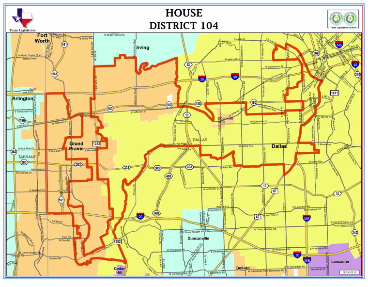 This Texas House district is one of nine state legislative districts and two congressional districts that have been at the center of the state's redistricting battle which the U.S. Supreme Court was to take up on April 24, 2018.