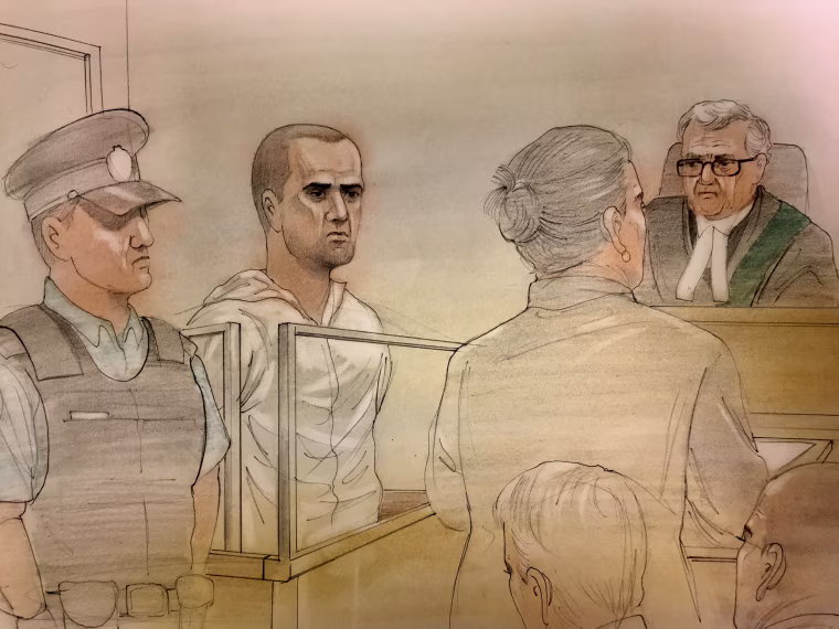 Image: Alek Minassian court room sketch