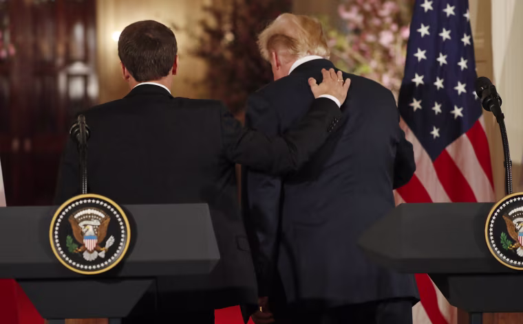 Image: Trump and Macron