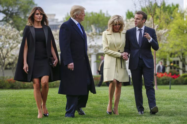 Image: US President Donald J. Trump hosts French President Emmanuel Macron
