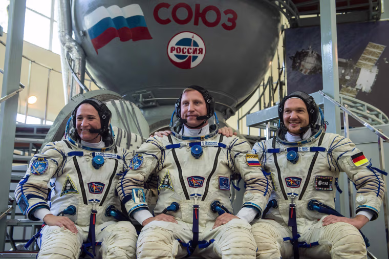 Image: RUSSIA-US-GERMANY-SPACE-ISS