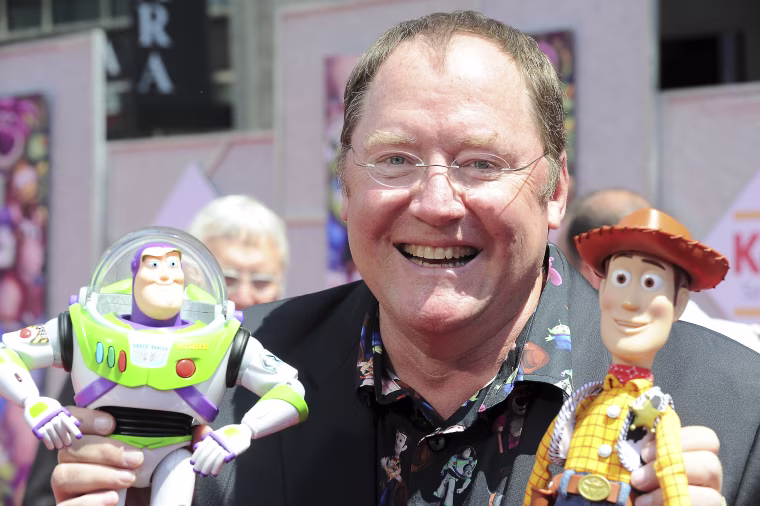 In this June 13, 2010, file photo, John Lasseter arrives at the world premiere of "Toy Story 3," at The El Capitan Theater in Los Angeles.