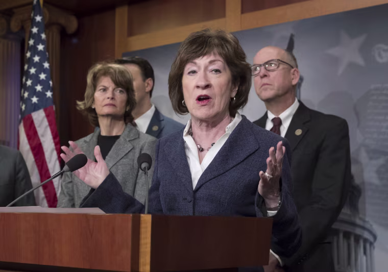 Image: Lisa Murkowski, Lindsey Graham, Susan Collins