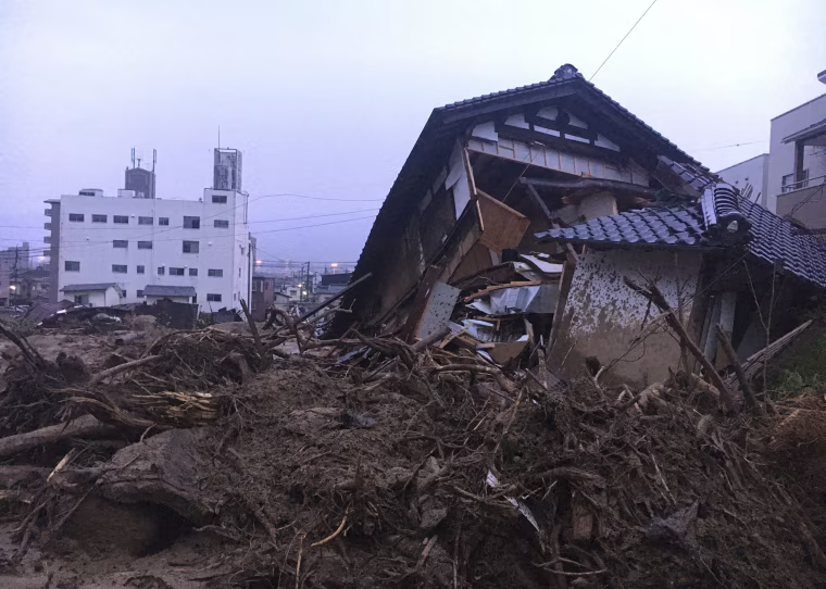 Image: Japan flooding and landslides