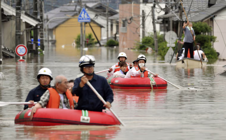 Image: Japan flooding and landslides