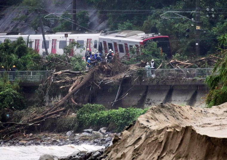 Image: Japan flooding and landslides