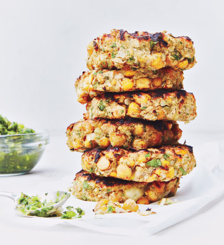 Chana Chaat Burgers