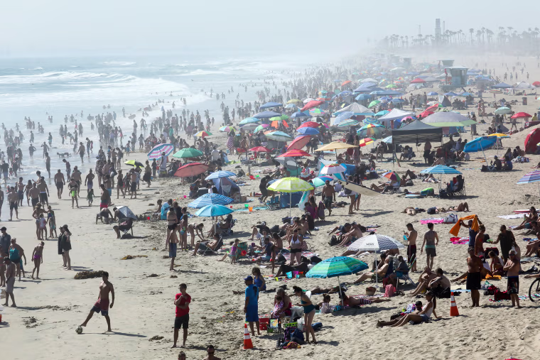 Image: Record breaking heat in California