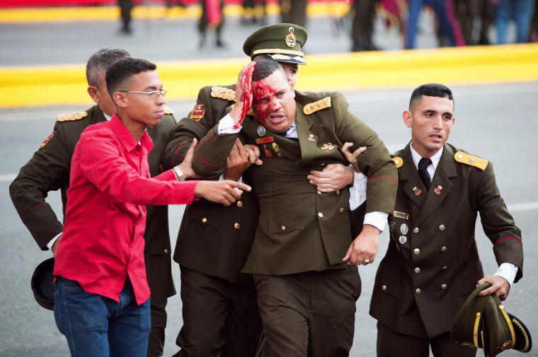 Image: Assassination Attempt On Venezuelan President
