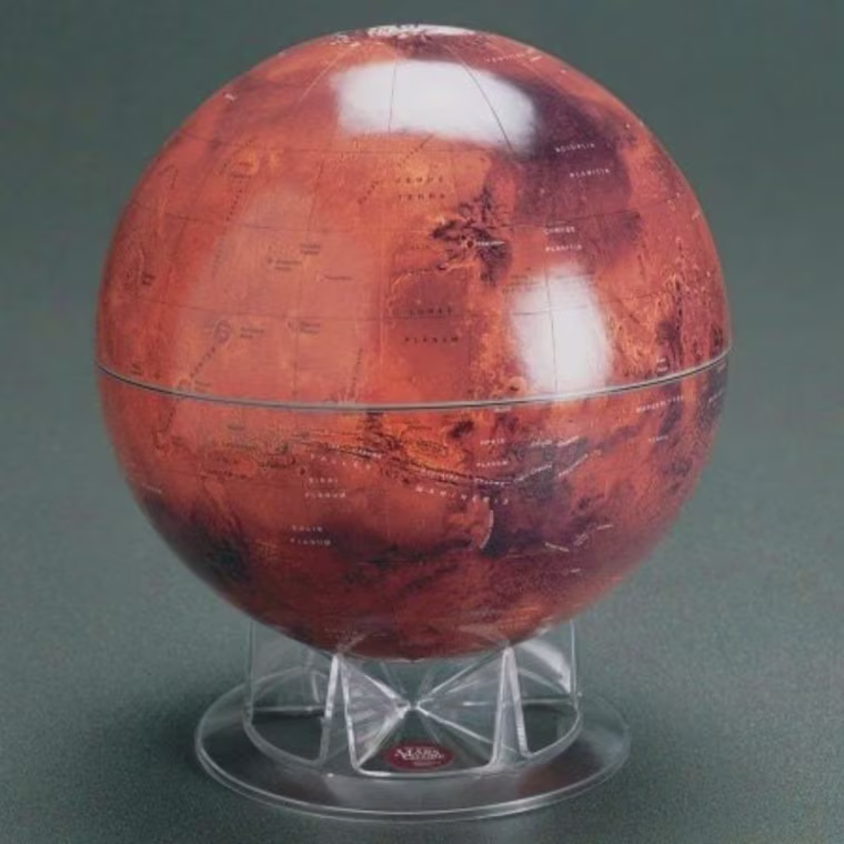 S&amp;T 12" Mars Globe on Acrylic Stand