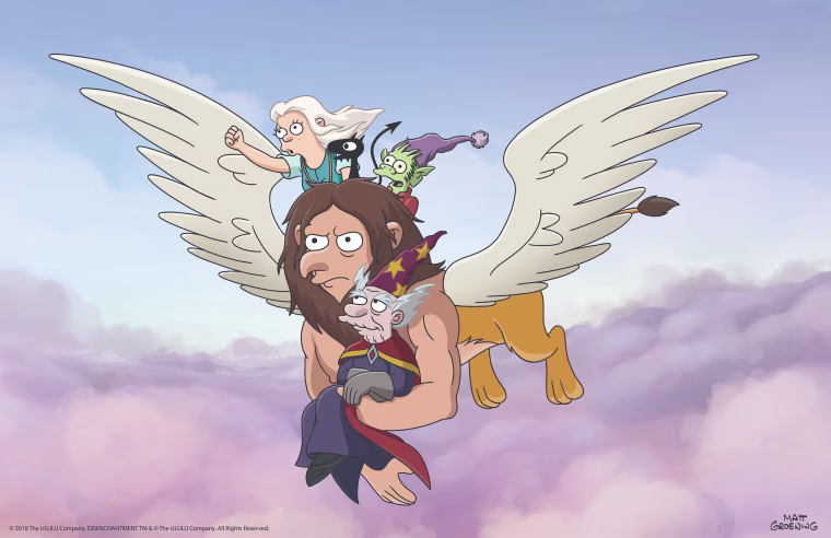 Image: Disenchantment production still, Season 1.