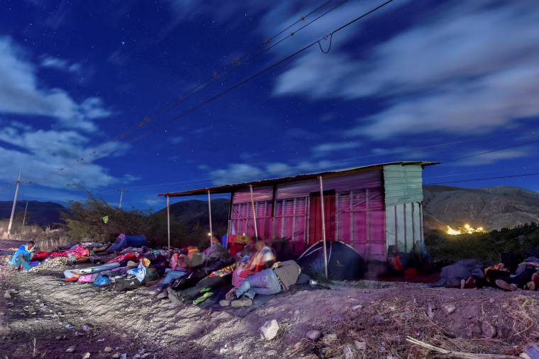 Image: TOPSHOT-ECUADOR-PERU-VENEZUELA-MIGRATION