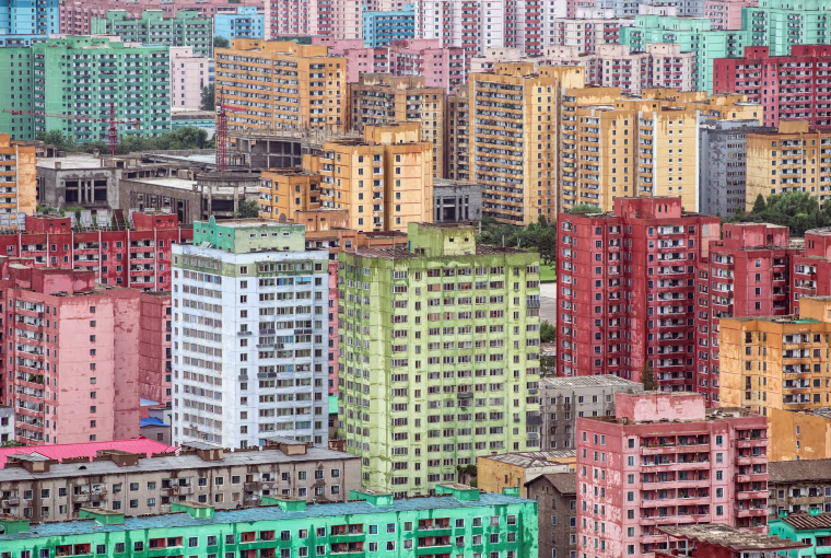 Image: Apartment blocks in Pyongyang