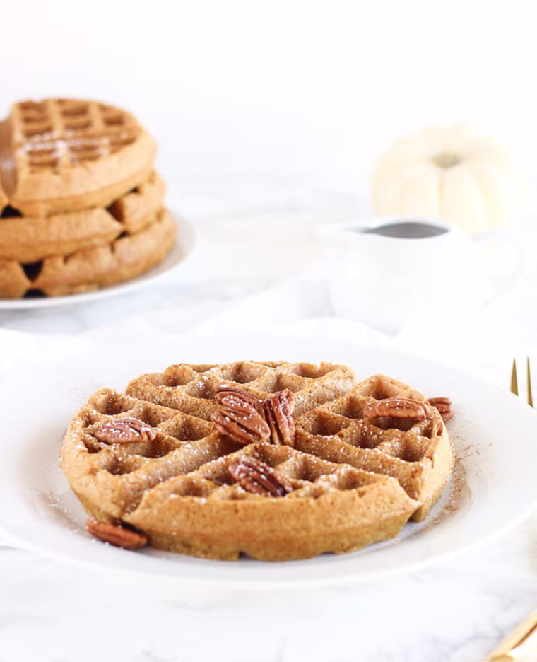 Whole Wheat Pumpkin Waffles