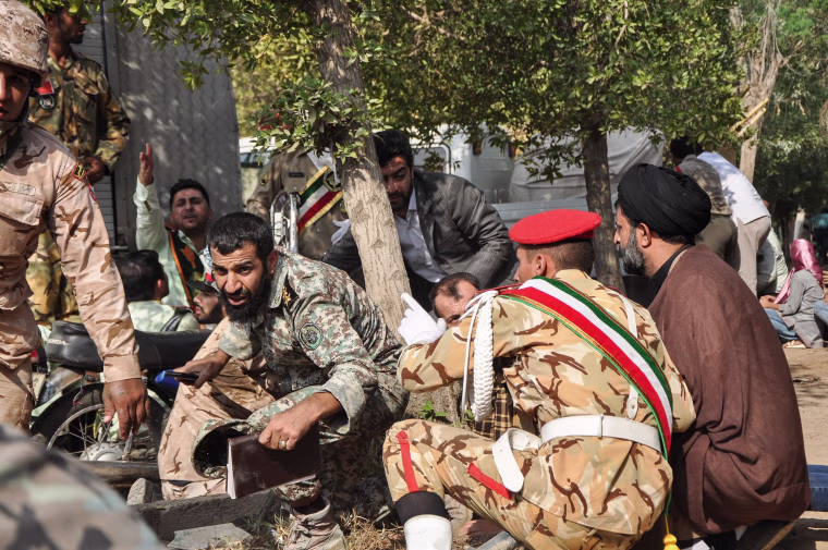 Image: IRAN-MILITARY-UNREST-ATTACK