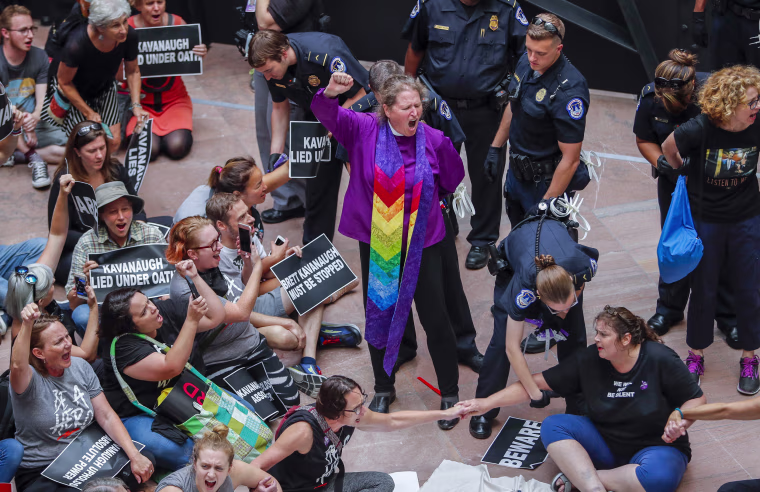 Image: Protests against on Supreme Court nominee Judge Brett Kavanaugh