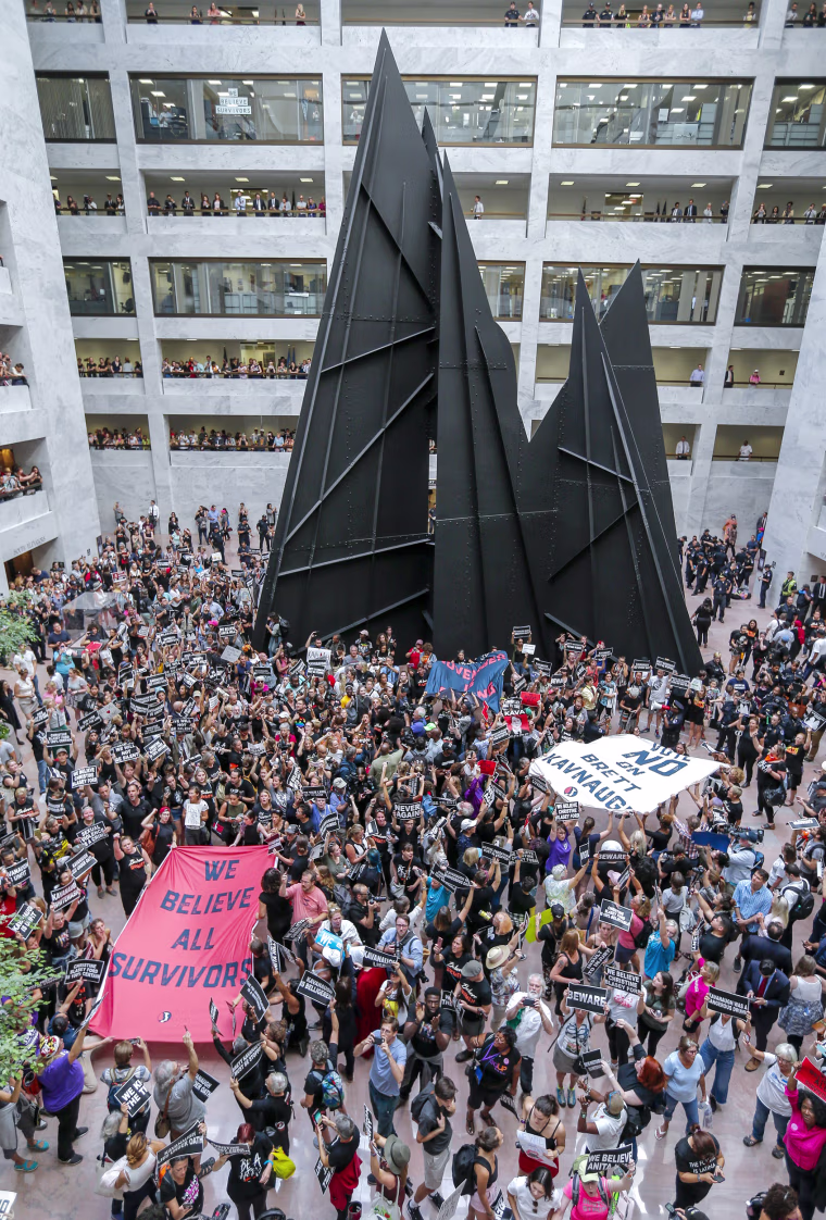 Image: Protests against on Supreme Court nominee Judge Brett Kavanaugh