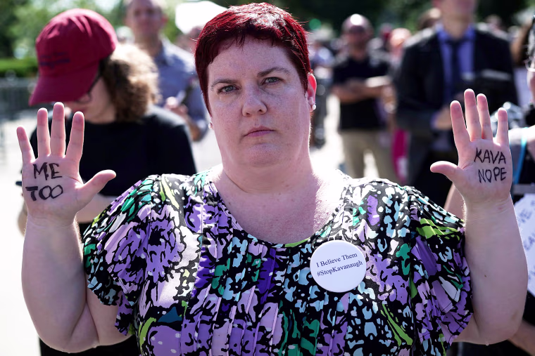 Image: Activists Rally Against Brett Kavanaugh Nomination In Washington DC