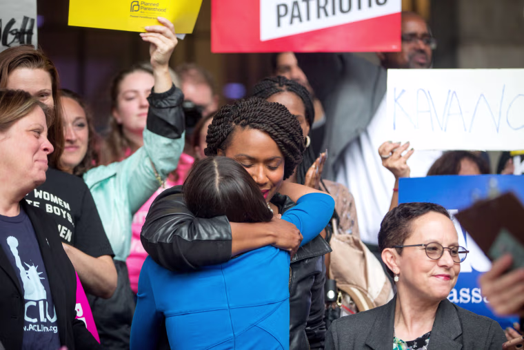 Image: Boston Mayor, Activists Rally To Ask Jeff Flake To Reject Kavanaugh Nomination