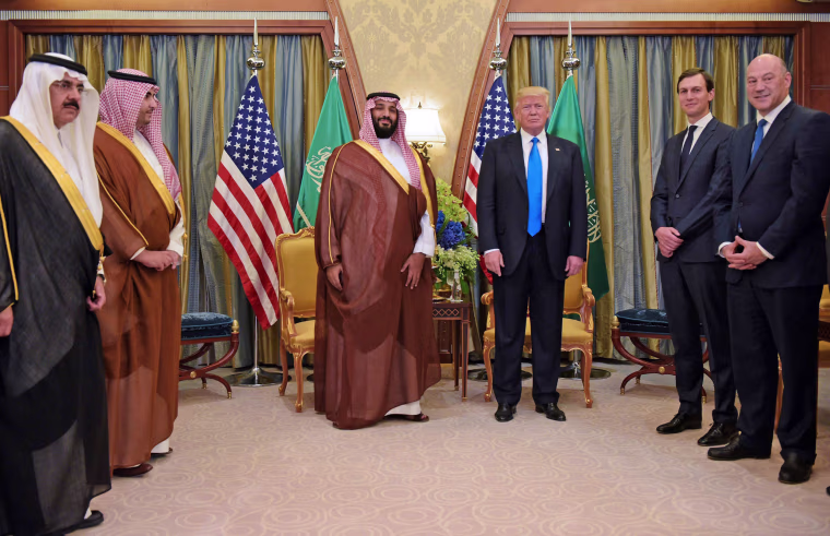 Image: President Donald Trump and Saudi Deputy Crown Prince Mohammad bin Salman al-Saud in Riyadh on May 20, 2017.