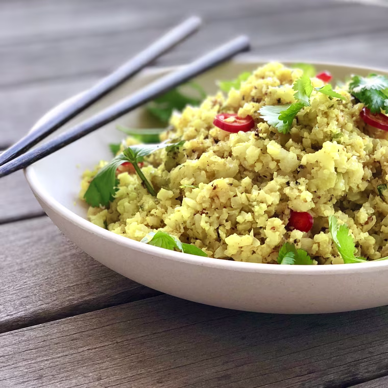 Coconut Cauliflower "Couscous"