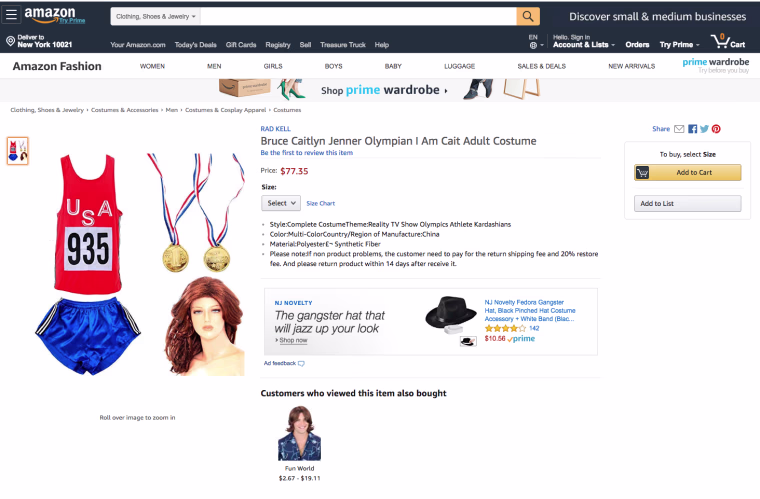 "I Am Cait" costume