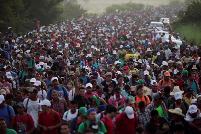 Image: Migrant caravan