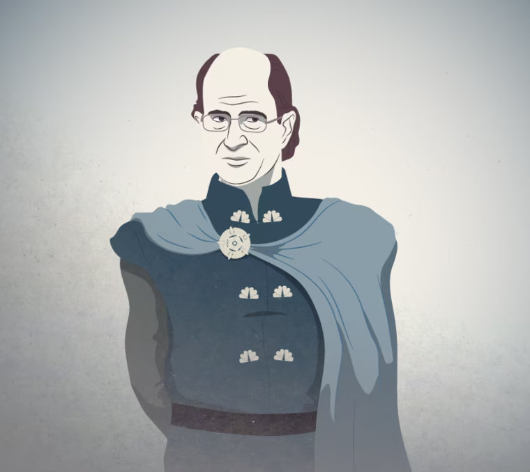Comcast CEO Brian Roberts as the leader of House Tyrell.