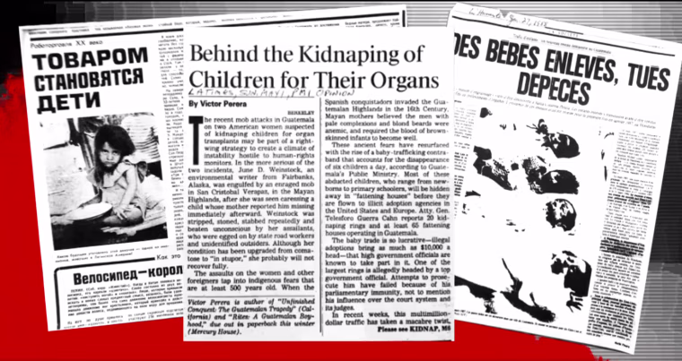 Russian disinformation spread baseless hoaxes like these about AIDS and adoptions.