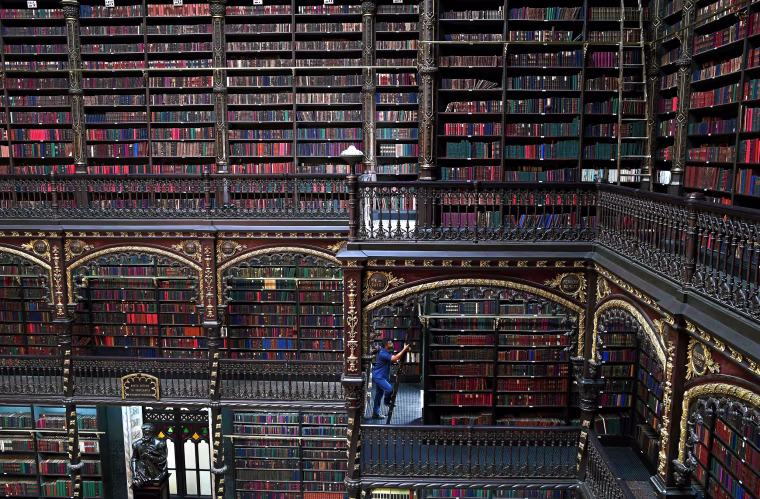 Image: TOPSHOT-BRAZIL-PORTUGAL-LITERATURE-ROYAL-LIBRARY