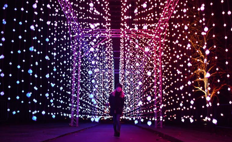 Image: Kew Gardens unveils Christmas illumiunated trail in London