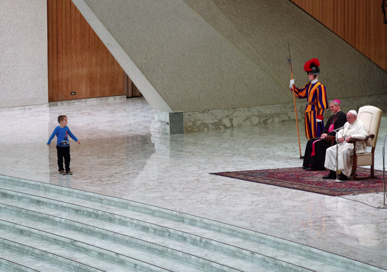 Image: Pope Francis leads the weekly general audience at Paul VI hall at the Vatican