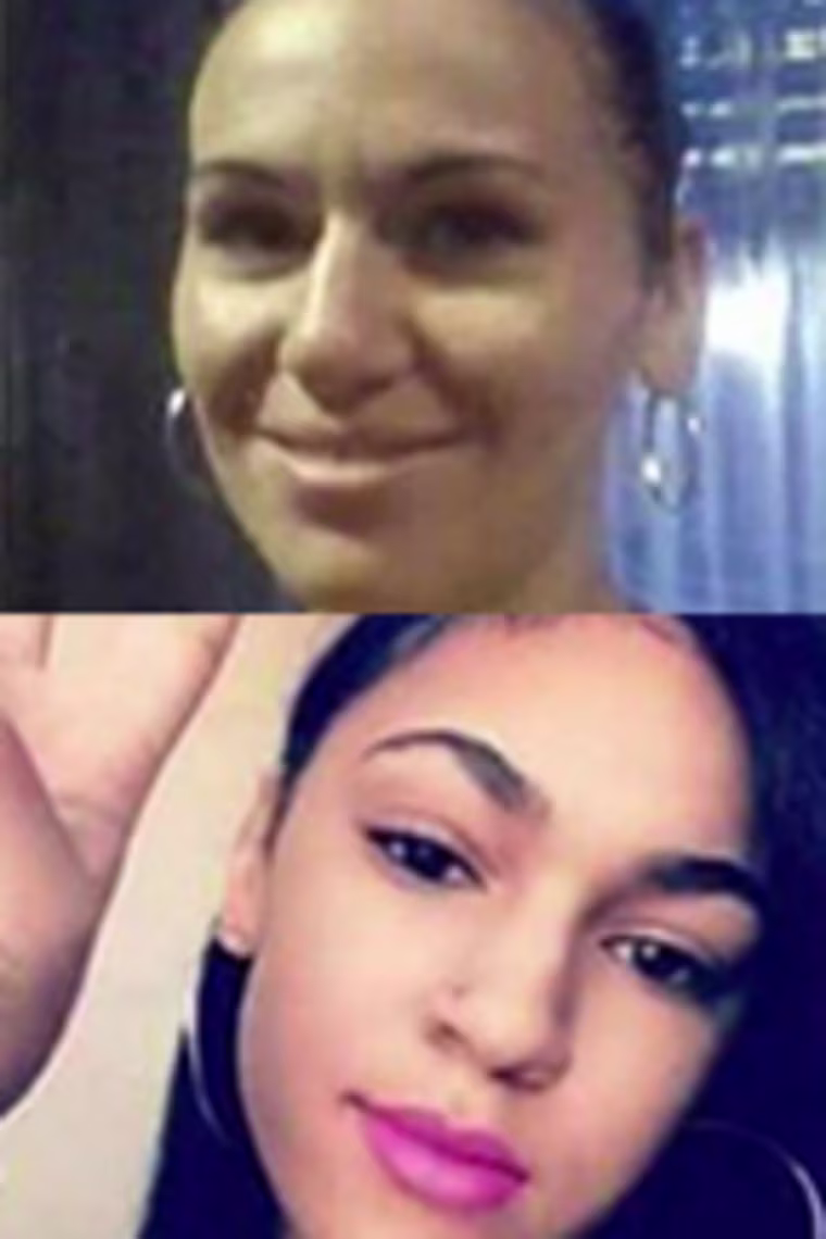 Joanna, top, and Shariece Clark.