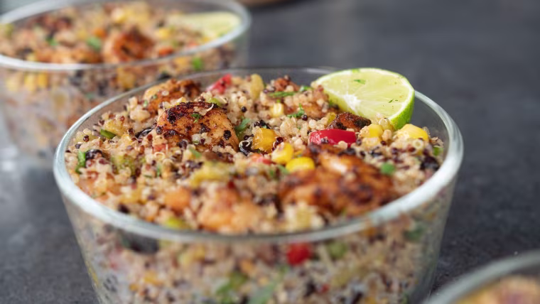 Kevin Curry's Southwest Shrimp Quinoa