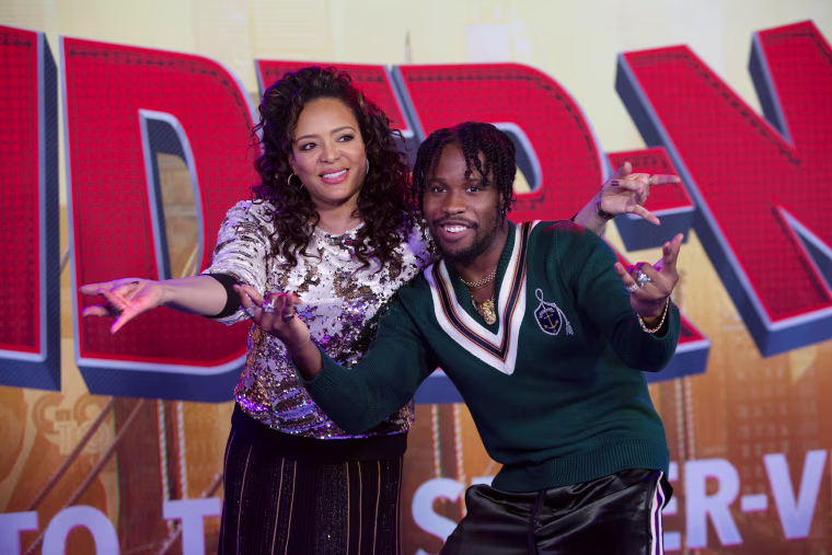 Image: Luna Lauren Velez and Shameik Moore attend the world premiere of "Spider-Man: Into the Spider-Verse" in Los Angeles on Dec. 1, 2018.