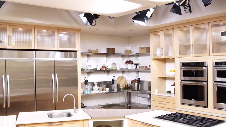QVC's most robust kitchen boasts two refrigerators, four ovens and four microwaves.