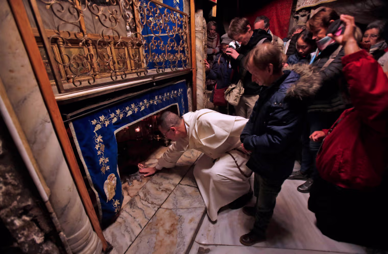 Image: PALESTINIAN-ISRAEL-RELIGION-CHRISTMAS-TOURISM