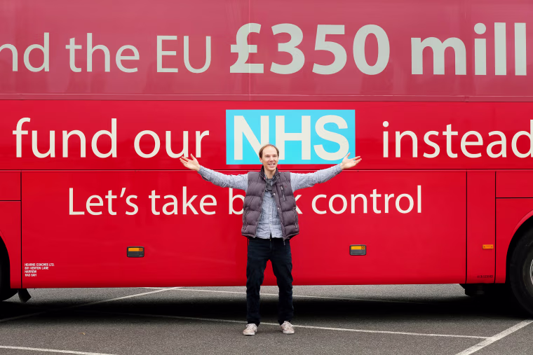 Benedict Cumberbatch in the new movie "Brexit" airing in the United States on HBO.