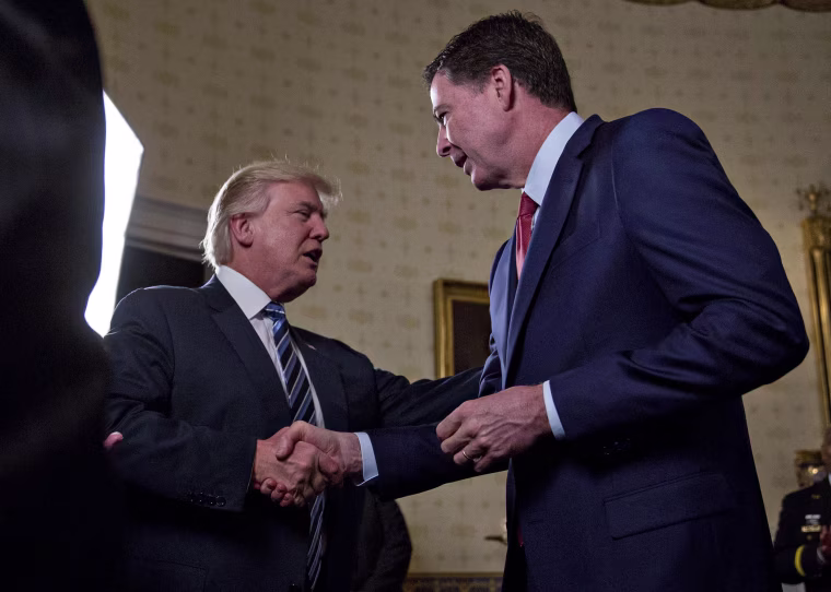 Image: President Trump and James Comey