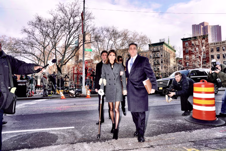 Image: Michael Cohen at Federal Court for Sentencing