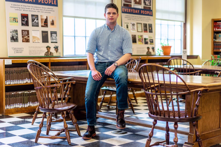 Image: Robert Andrews, President of the UVA College Republicans.