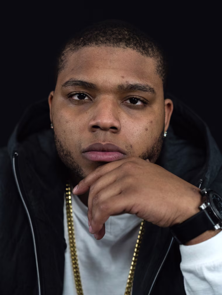 Image: Edgar Bautista, also known as Jubal, a hip-hop artist in Chicago