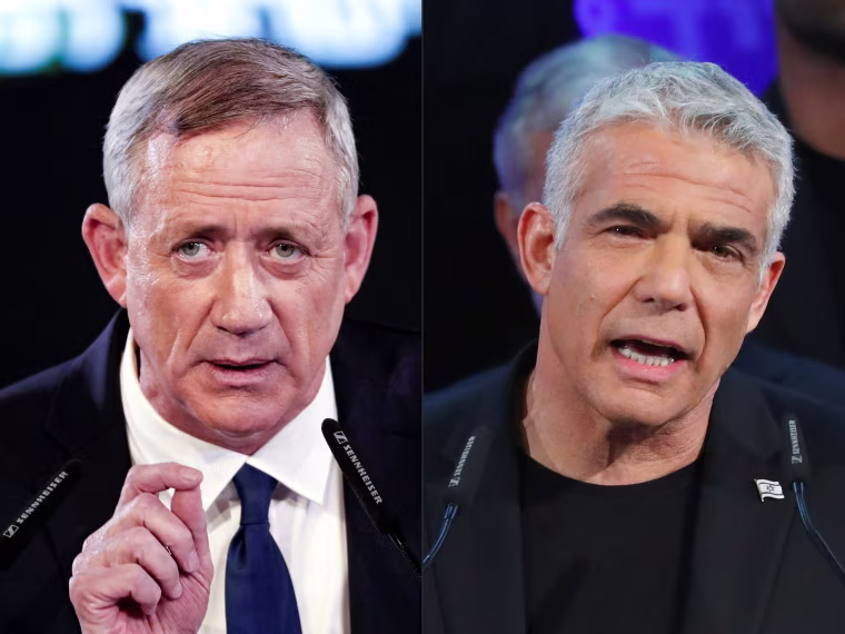 Image: Benny Gantz and Yair Lapid