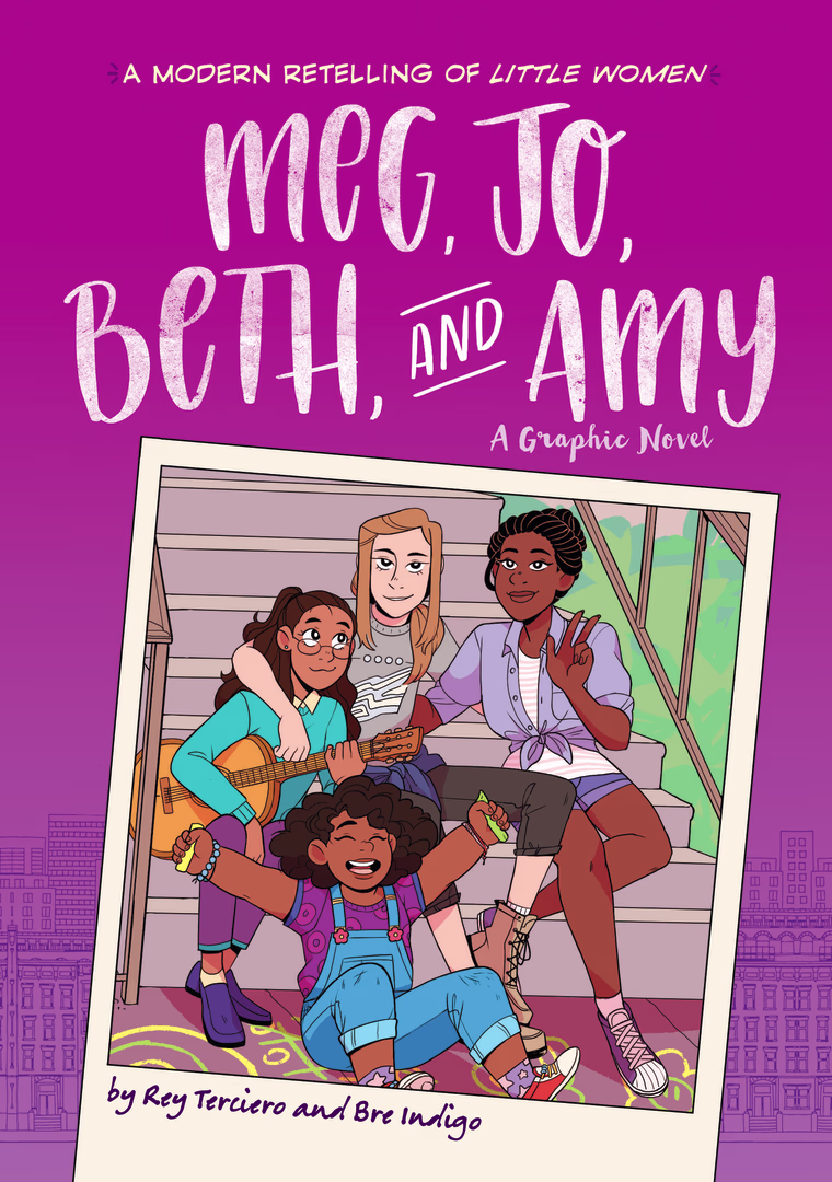 Image: "Meg, Jo, Beth and Amy: A Graphic Novel: A Modern Retelling of Little Women."