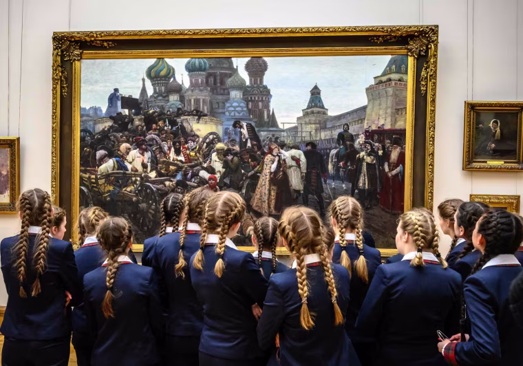 Image: TOPSHOT-RUSSIA-ART-GALLERY