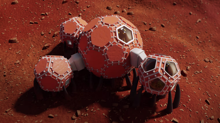 The virtual design from team Mars Incubator won third place.